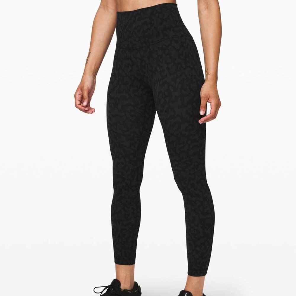 Lululemon Align Pant Leggings II 25" sz 4 Formation Cheetah Leopard